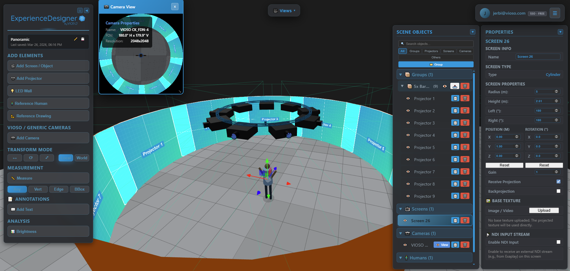 VIOSO Experience Designer - design your next projection layout